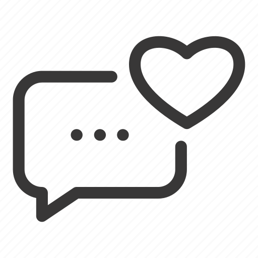 Chat, message, comment, heart, like, love, feedback icon - Download on Iconfinder