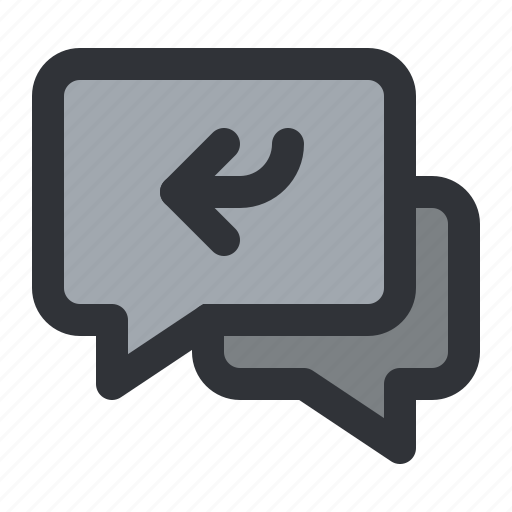 Arrow, chat, communication, conversation, message icon - Download on Iconfinder