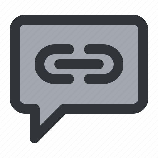 Anchor, bubble, chat, communication, conversation, link, message icon - Download on Iconfinder