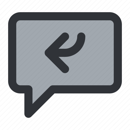 Arrow, bubble, chat, communication, conversation, message icon - Download on Iconfinder