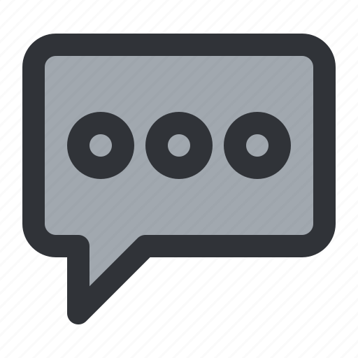 Bubble, chat, communication, conversation, dots, message icon - Download on Iconfinder