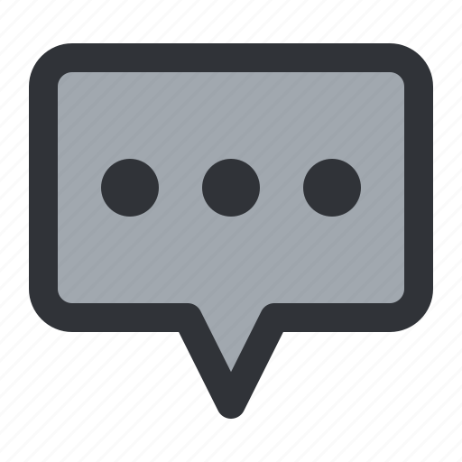 Message, 3 dots, conversation, chat, communication, dots, more icon - Download on Iconfinder