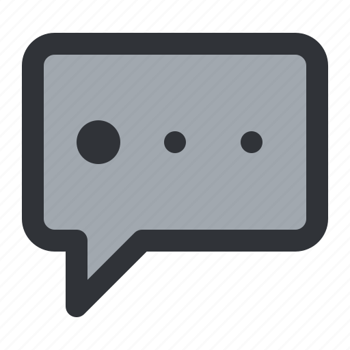 Bubble, chat, communication, conversation, dots, message icon - Download on Iconfinder