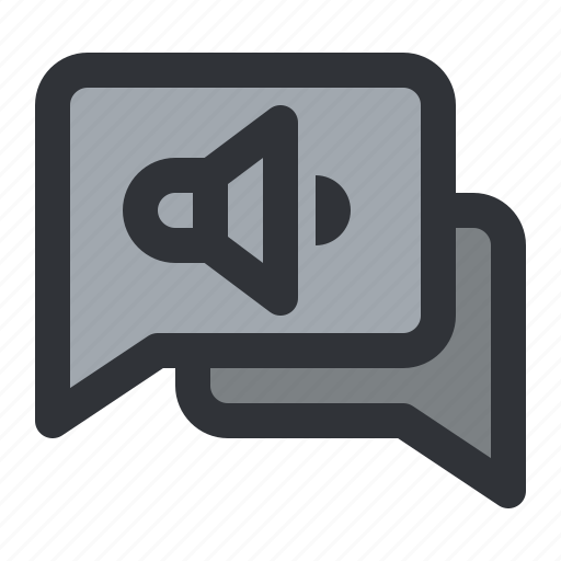 Chat, communication, conversation, message, sound, volume icon - Download on Iconfinder