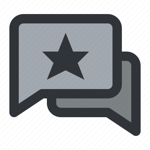 Chat, communication, conversation, favorite, message, star icon - Download on Iconfinder