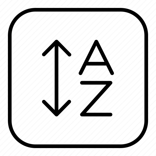 Text, alphabet, sort, editorial icon - Download on Iconfinder
