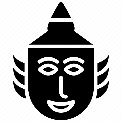 Bun luang, face mask, ghost festival, khon festival, phi khon icon - Download on Iconfinder