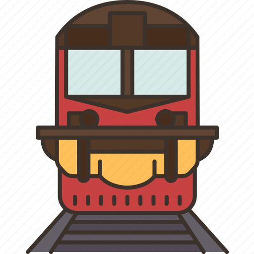 Railway, train, locomotive, station, transportation icon - Download on Iconfinder