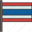 thailand, flag, nationality, country, emblem 