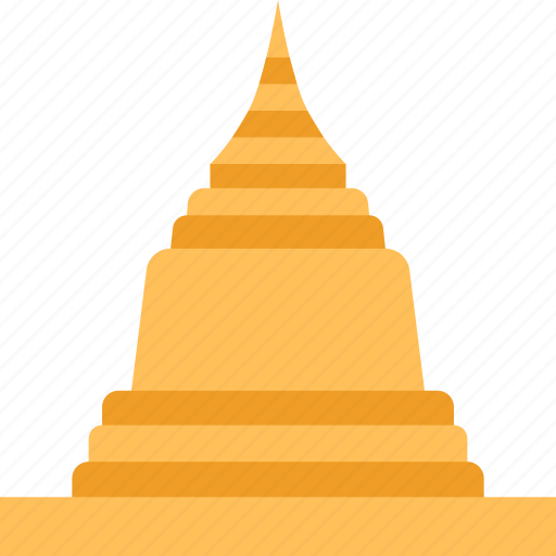 Pagoda, temple, buddhist, thai, stupa icon - Download on Iconfinder