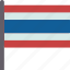 thailand, flag, nationality, country, emblem 