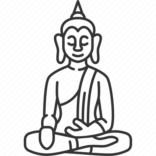 Buddha, buddhism, religion, spiritual, meditation icon - Download on Iconfinder