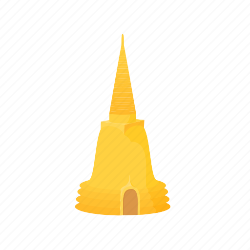 Architecture, asia, bangkok, cartoon, golden, temple, thai icon - Download on Iconfinder