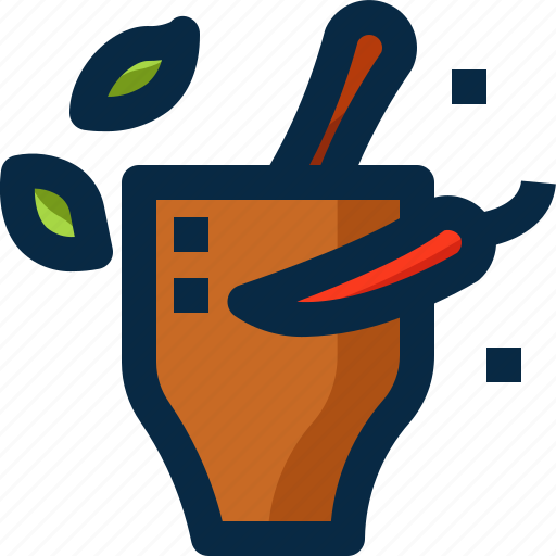 Chili, cooking, food, herb, mortar, sauce, thailand icon - Download on Iconfinder