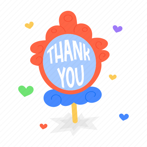 Thanks sign, thanks board, thank you, expressive text, typography words sticker - Download on Iconfinder