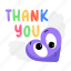 heart emoji, thanks emoji, thanks emoticon, thank you, thanks word 