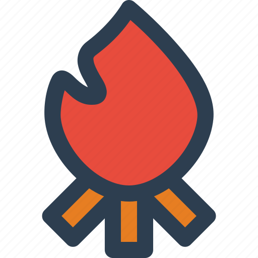 Bonfire, fire, camping icon - Download on Iconfinder