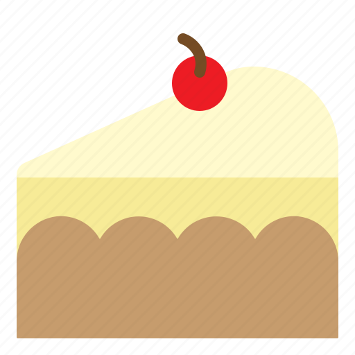 Birthday, cake, cherry, food, of, piece, sweet icon - Download on Iconfinder