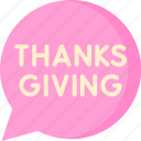 thanksgiving, flat, message, communication, greetings, thanks, thank you, chat, invitation, holiday, autumn