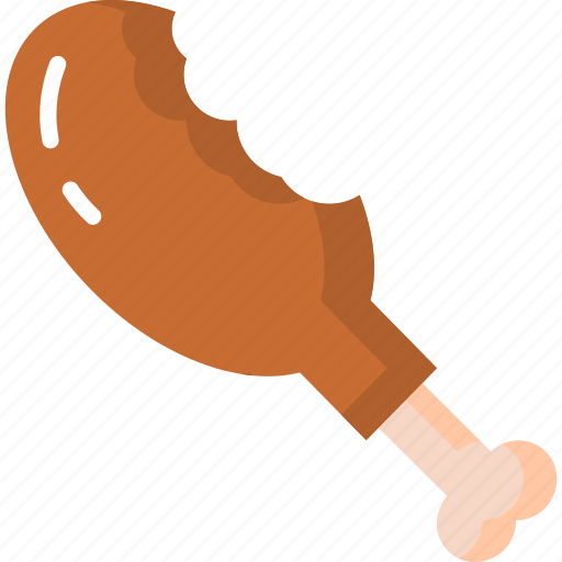 Thanksgiving, flat, turkey leg, chicken leg, roasted turkey, roasted chicken, food and restaurant icon - Download on Iconfinder