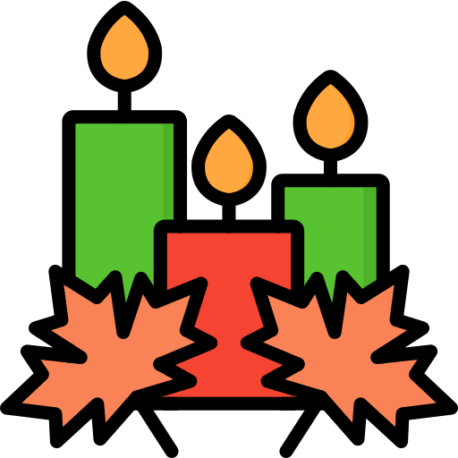 Candle, fire, light, flame, thanksgiving, holiday icon - Free download