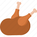 thanksgiving, chicken, leg