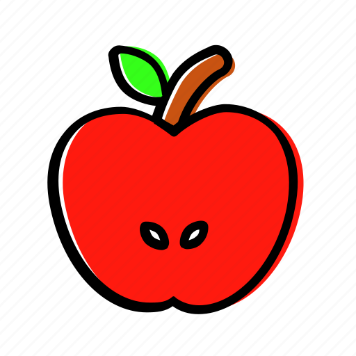 Apple, autumn, fruit, half, idea icon - Download on Iconfinder
