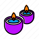candles, decoration, fire, light