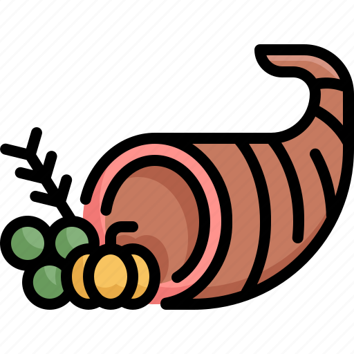 Basket, cornucopia, fruit, healthy, thanksgiving, vegetable icon - Download on Iconfinder