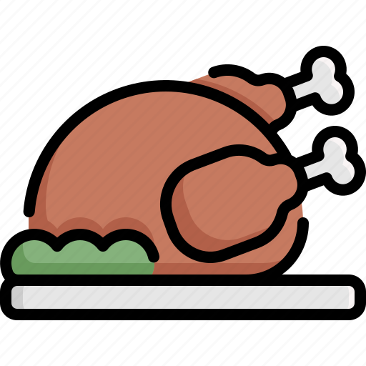 Chicken, grill, grilled, kitchen, restaurant, thanksgiving, turkey icon - Download on Iconfinder
