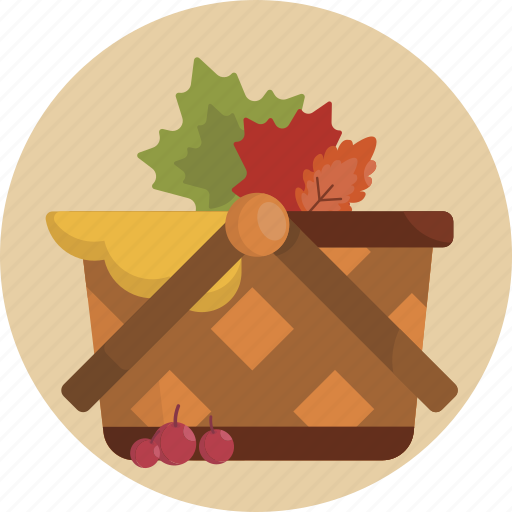 Autumn, basket, colorful, fall, leaf, thanksgiving icon - Download on Iconfinder