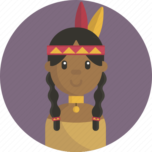 Braid, girl, native american, smile, thankful, thanksgiving, tradition icon - Download on Iconfinder
