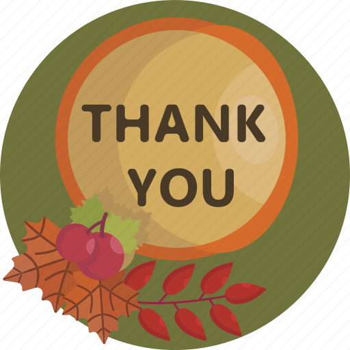 Autumn, bagde, fall, pin, thank you, thankful, thanksgiving icon - Download on Iconfinder