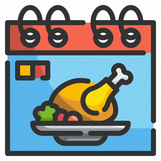 Events, turkey, timetable, date, thanksgiving, calendar, schedule icon - Download on Iconfinder