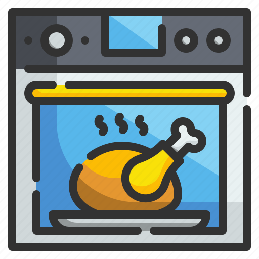 Roast, oven, turkey, thanksgiving, chicken, kitchenware, cooking icon - Download on Iconfinder