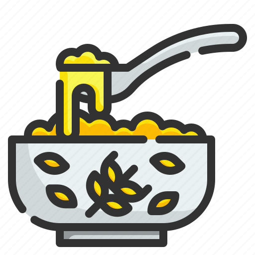 Spoon, healthy, bowl, cereal, porridge, food, mush icon - Download on Iconfinder