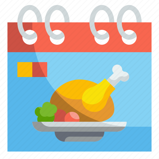 Date, calendar, schedule, events, turkey, timetable, thanksgiving icon - Download on Iconfinder