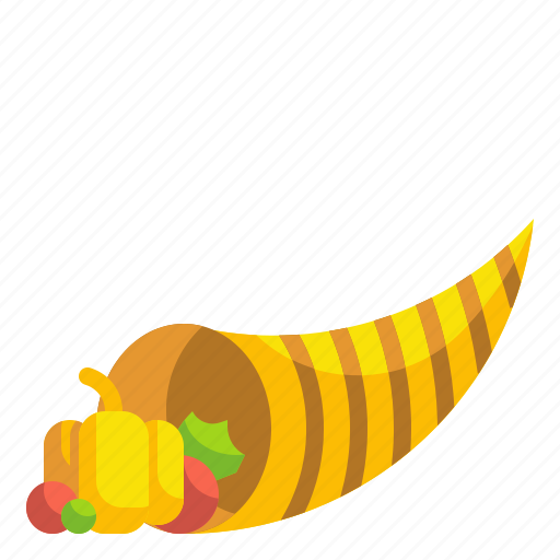 Cornucopia, abundance, horn, cultures, plenty, thanksgiving, fruit icon - Download on Iconfinder