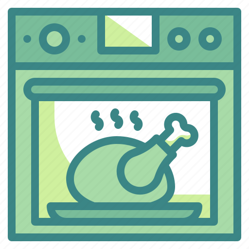 Oven, chicken, roast, turkey, kitchenware, thanksgiving, cooking icon - Download on Iconfinder
