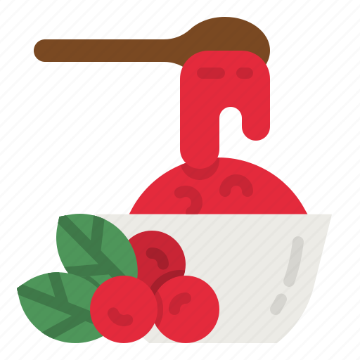 Cranberry, sauce, thanksgiving, jam, food icon - Download on Iconfinder