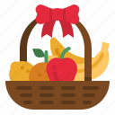 fruit, basket, healthy, food, diet
