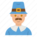 pilgrim, thanksgiving, costume, user, avatar