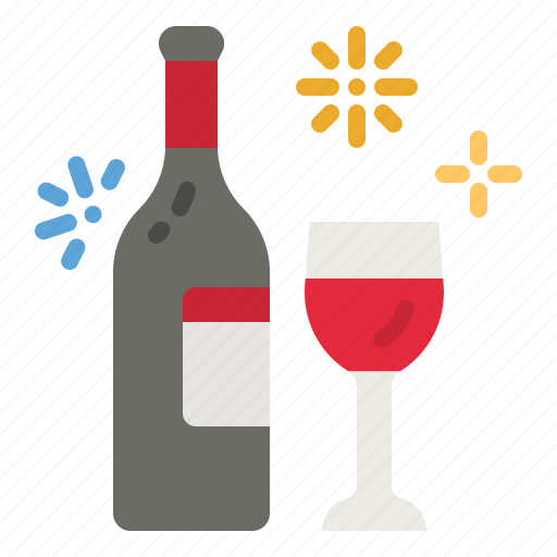 Wine, alcohol, alcoholic, bottle, glass icon - Download on Iconfinder