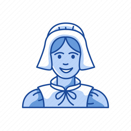 Pilgrim, pilgrim woman, servant, woman icon - Download on Iconfinder