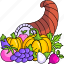 conucopia, thanksgiving, thanksgiving day, harvest, fruits, vegetables, autumn, vegetable, fruit 