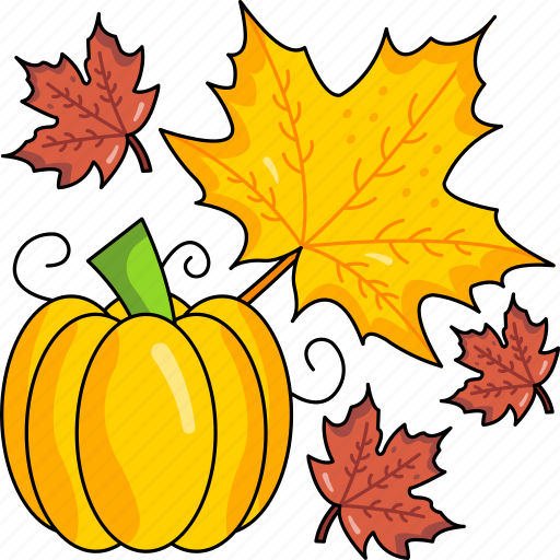 Maple leaf, pumpkin, thanksgiving, thanksgiving day, vegetable, autumn icon - Download on Iconfinder