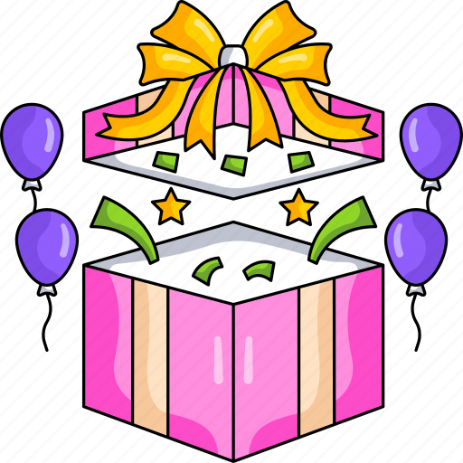 Gift, surprise, present, thanksgiving, thanksgiving day, celebration, party icon - Download on Iconfinder