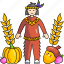 native american, costume, thanksgiving, thanksgiving day, harvest, vegetables, pumpkin 