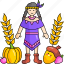 native american, celebration, costume, thanksgiving, day, party, harvest, pumpkin 