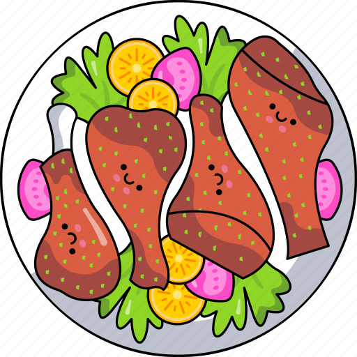 Turkey, legs, chicken, meal, dinner, thanksgiving, thanksgiving day icon - Download on Iconfinder